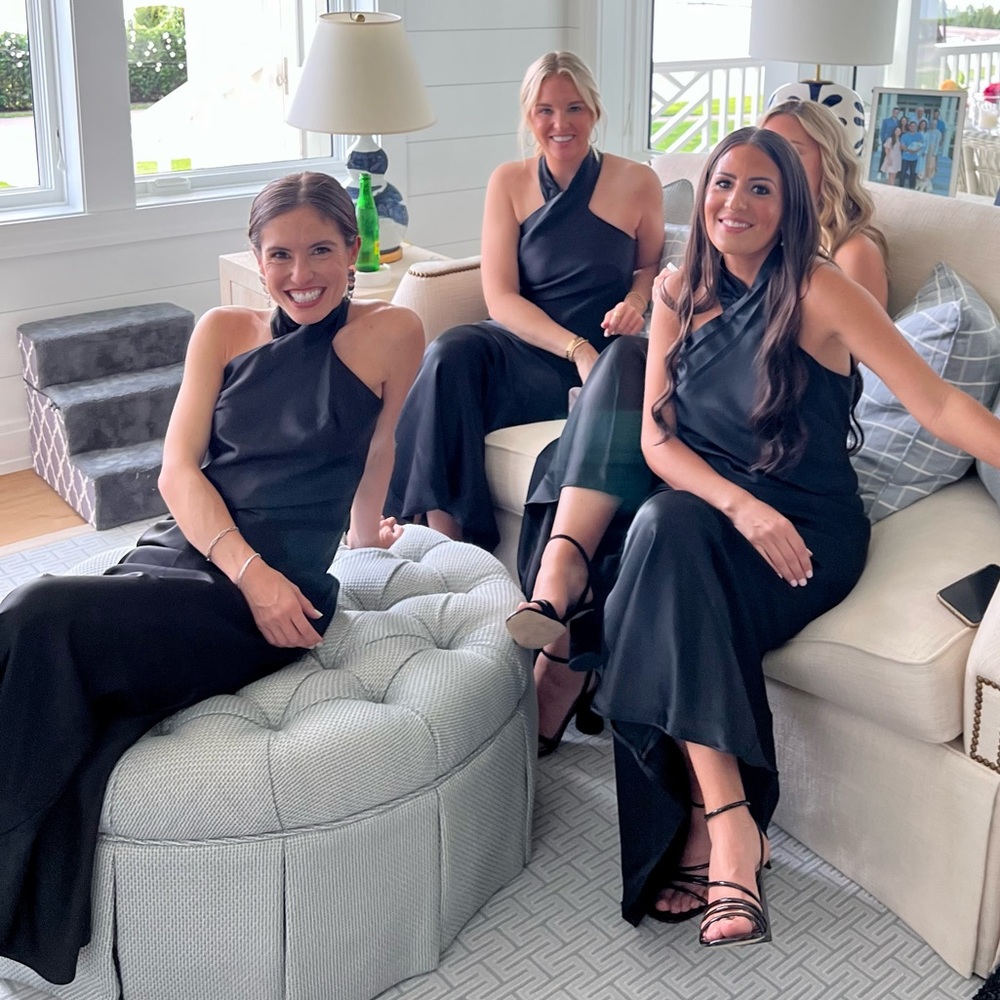 Black bridesmaid dress